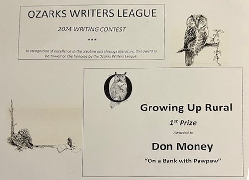 Don Money - Ozark Writers League