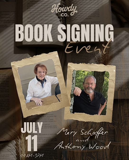 Book signing with Anthony Wood and Mary Schaffer